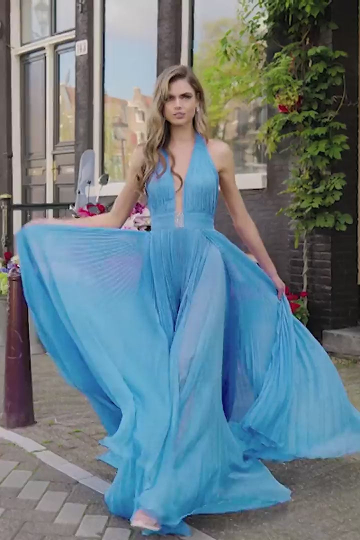Sherri Hill 56238 Chiffon A-Line Evening Gown – Mydressline