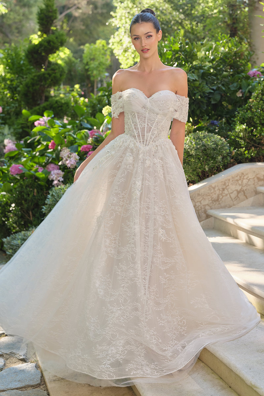 Andrea and Leo WL090 – Off-Shoulder Ball Gown