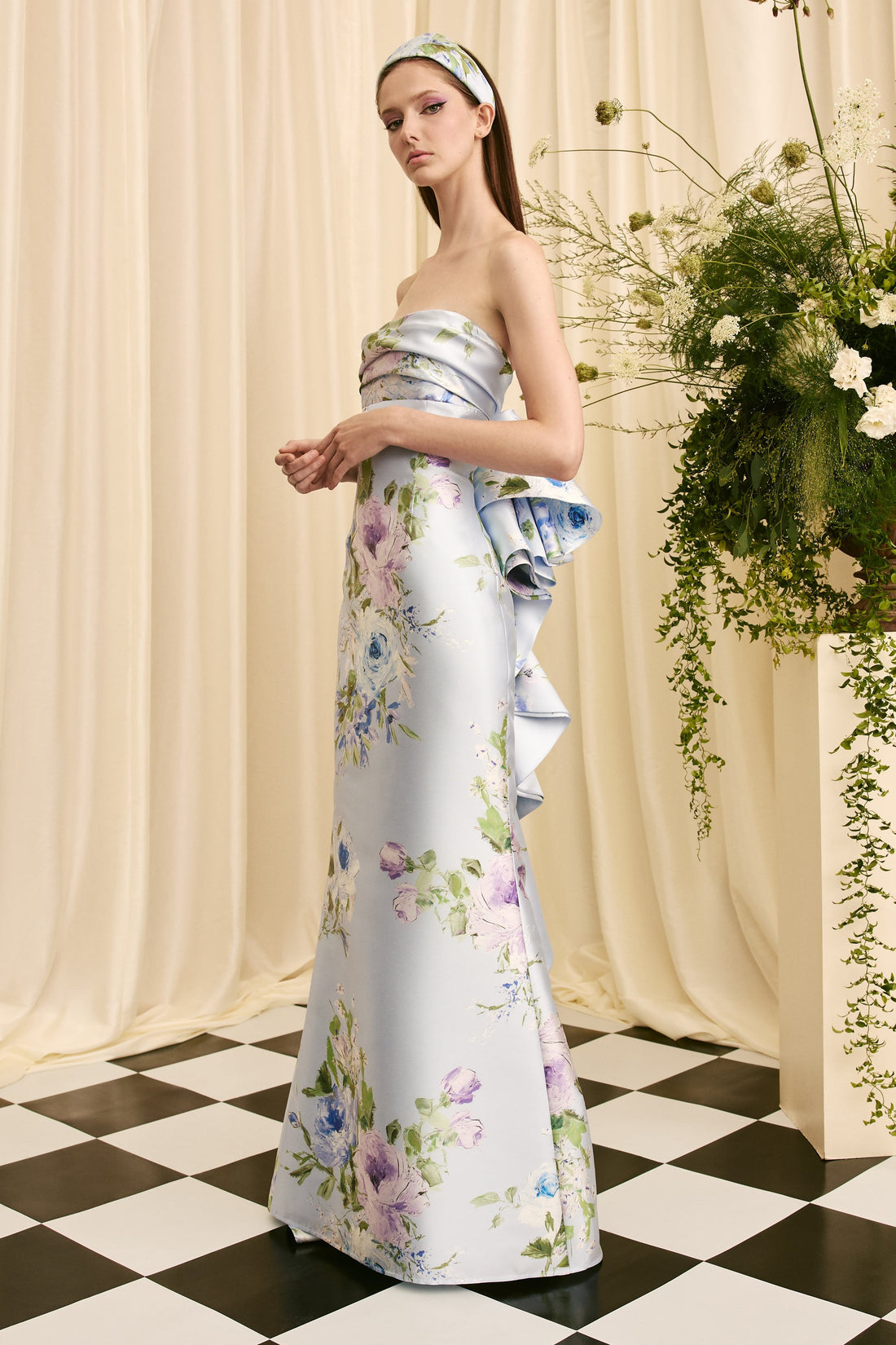 Audrey+Brooks 7039 – Satin Mermaid Gown - Plus Size Elegance