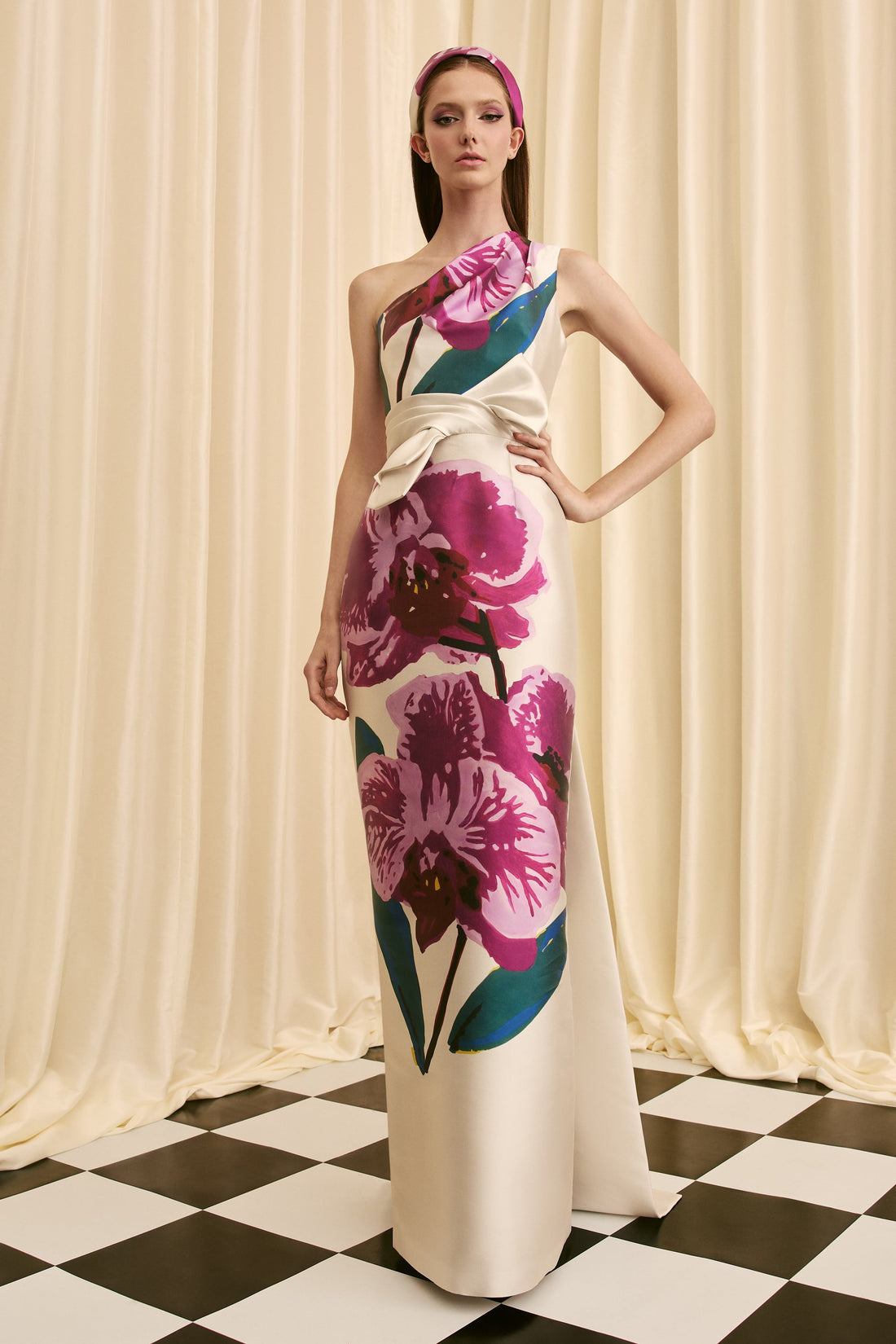 Audrey+Brooks 7044 – Silk Satin Evening Gown