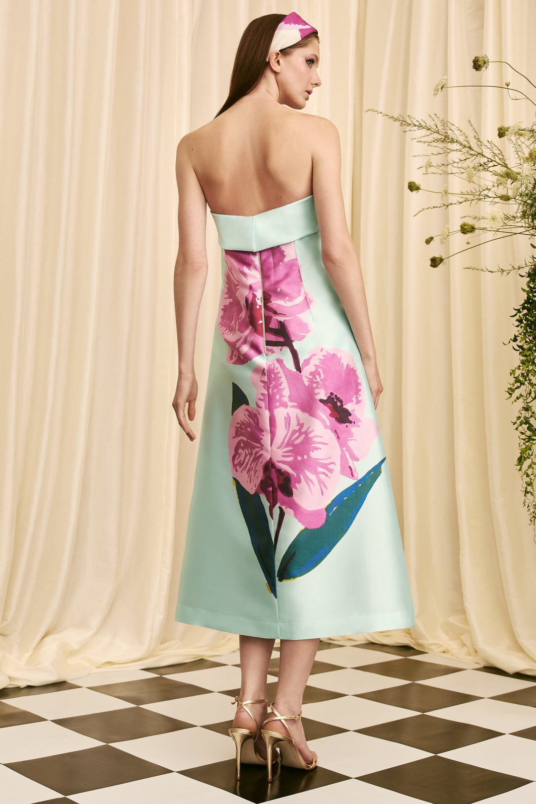 audrey + brooks green dress Audrey + Brooks 7130