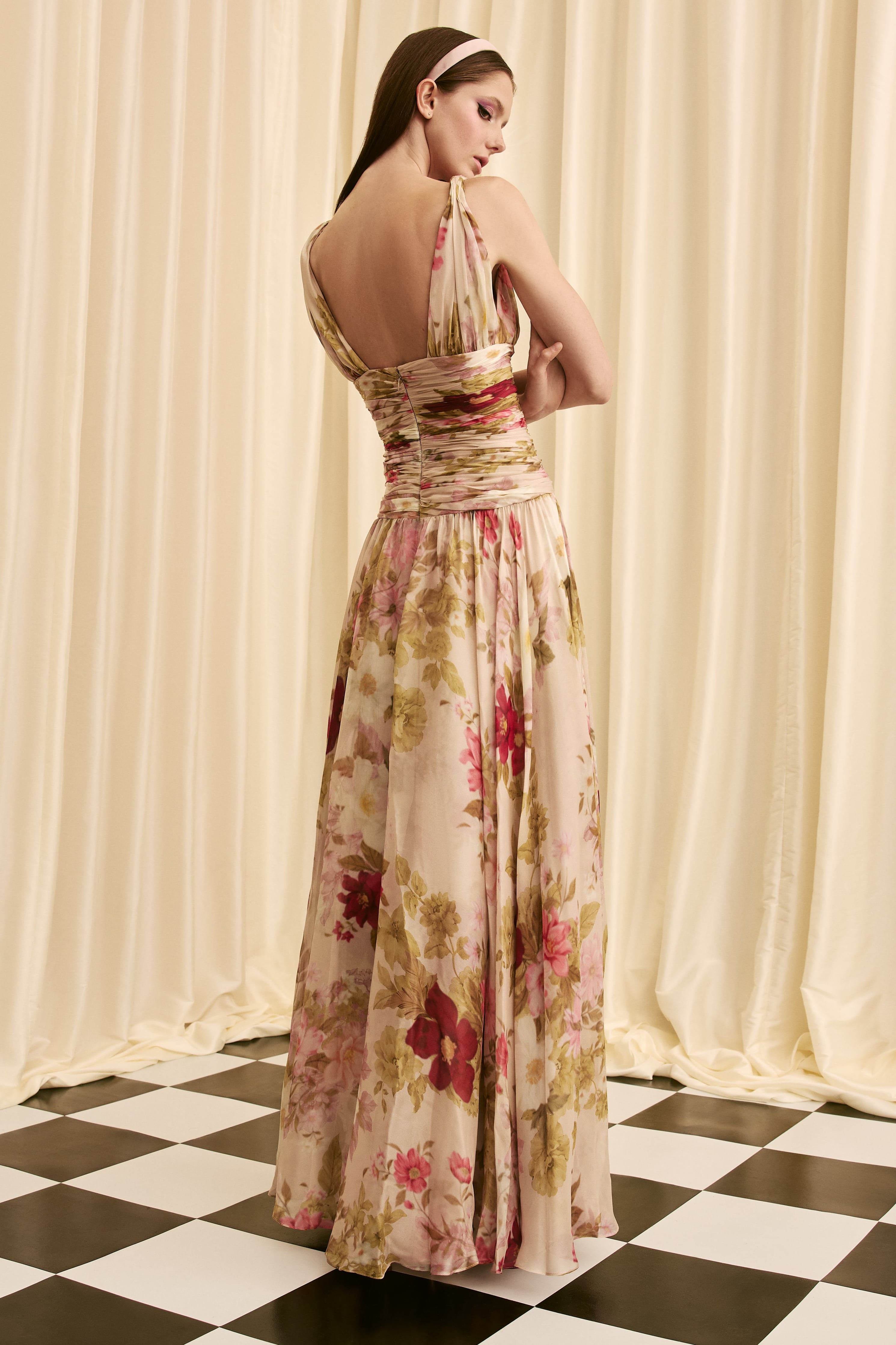 Audrey+Brooks 7048 Floor-Length Evening Gown – Mydressline