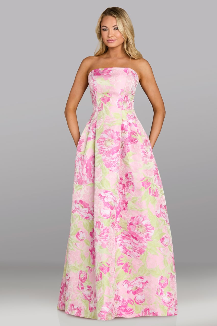 فيرياني كوتور 18644 – 18644 Floral Evening Gown