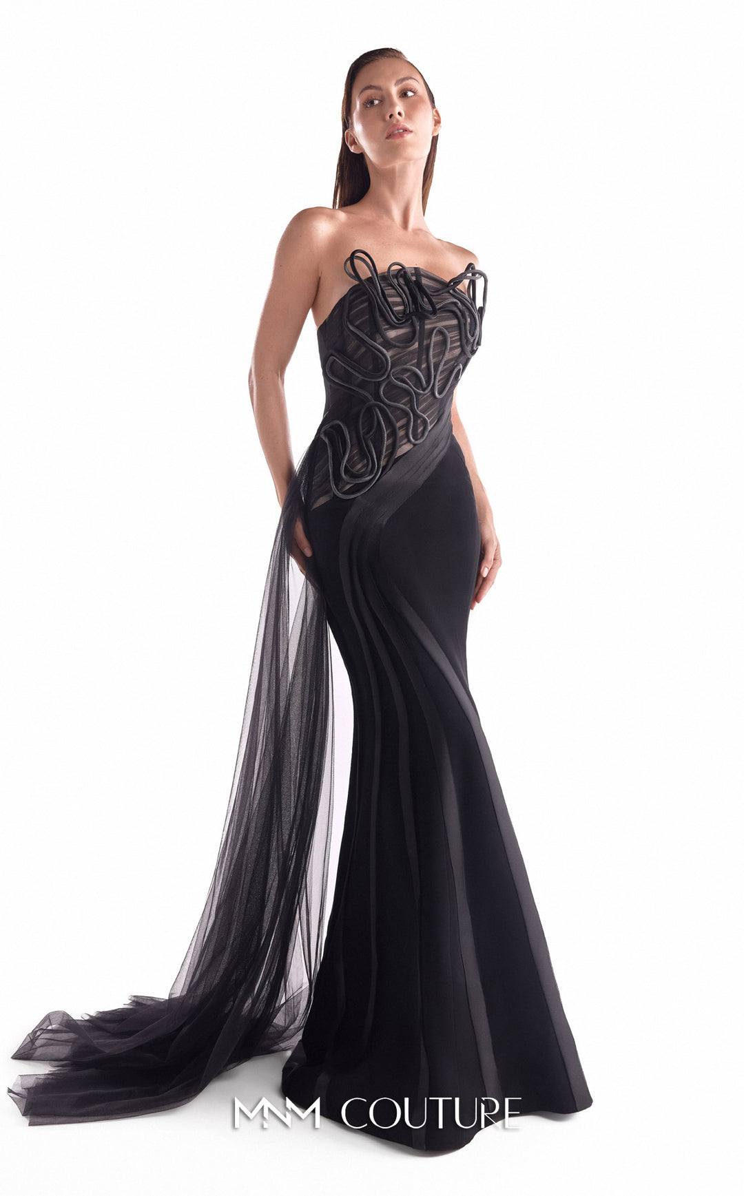 MNM Couture G2116 Strapless Mermaid Evening Gown Mydressline MNM Couture G2116 Strapless Mermaid Evening Gown Mydressline