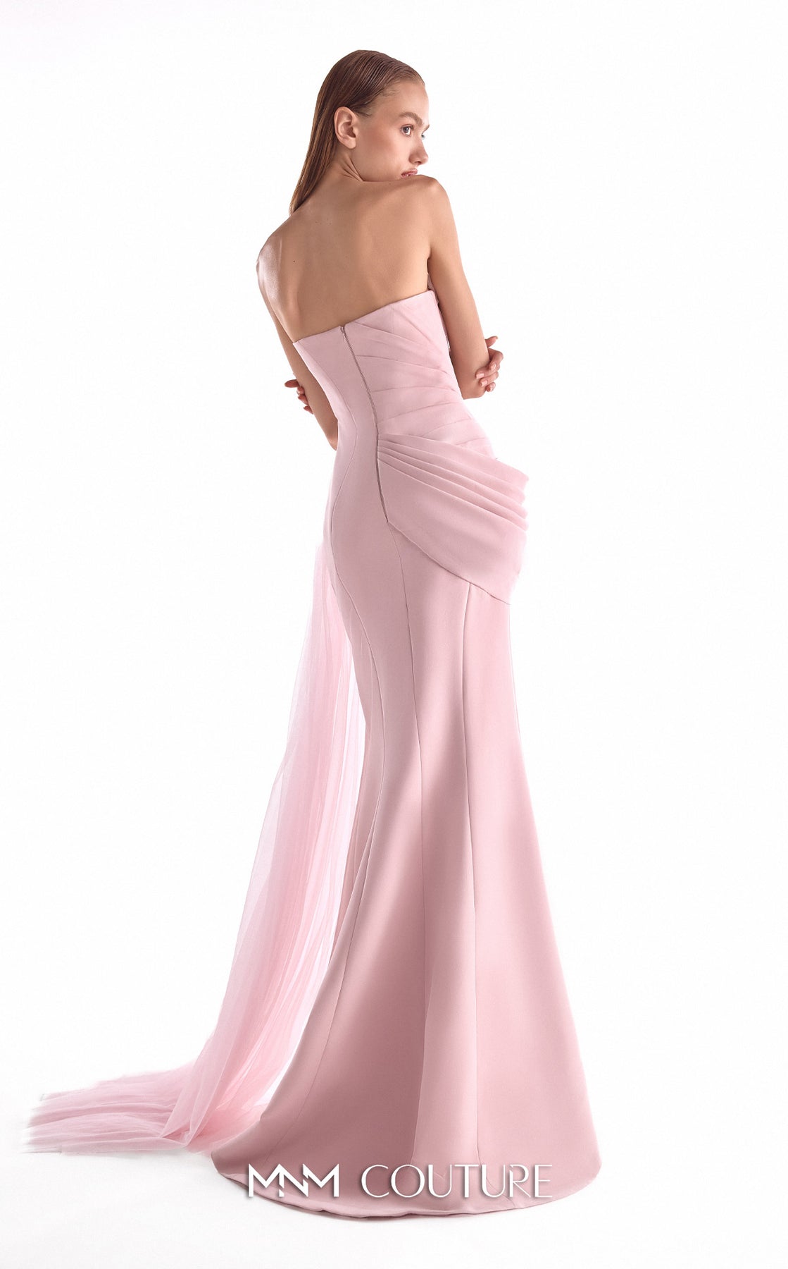 women's light pink strapless mermaid dress for a club singer Amarra 89319 sculpted fit women's light pink strapless mermaid