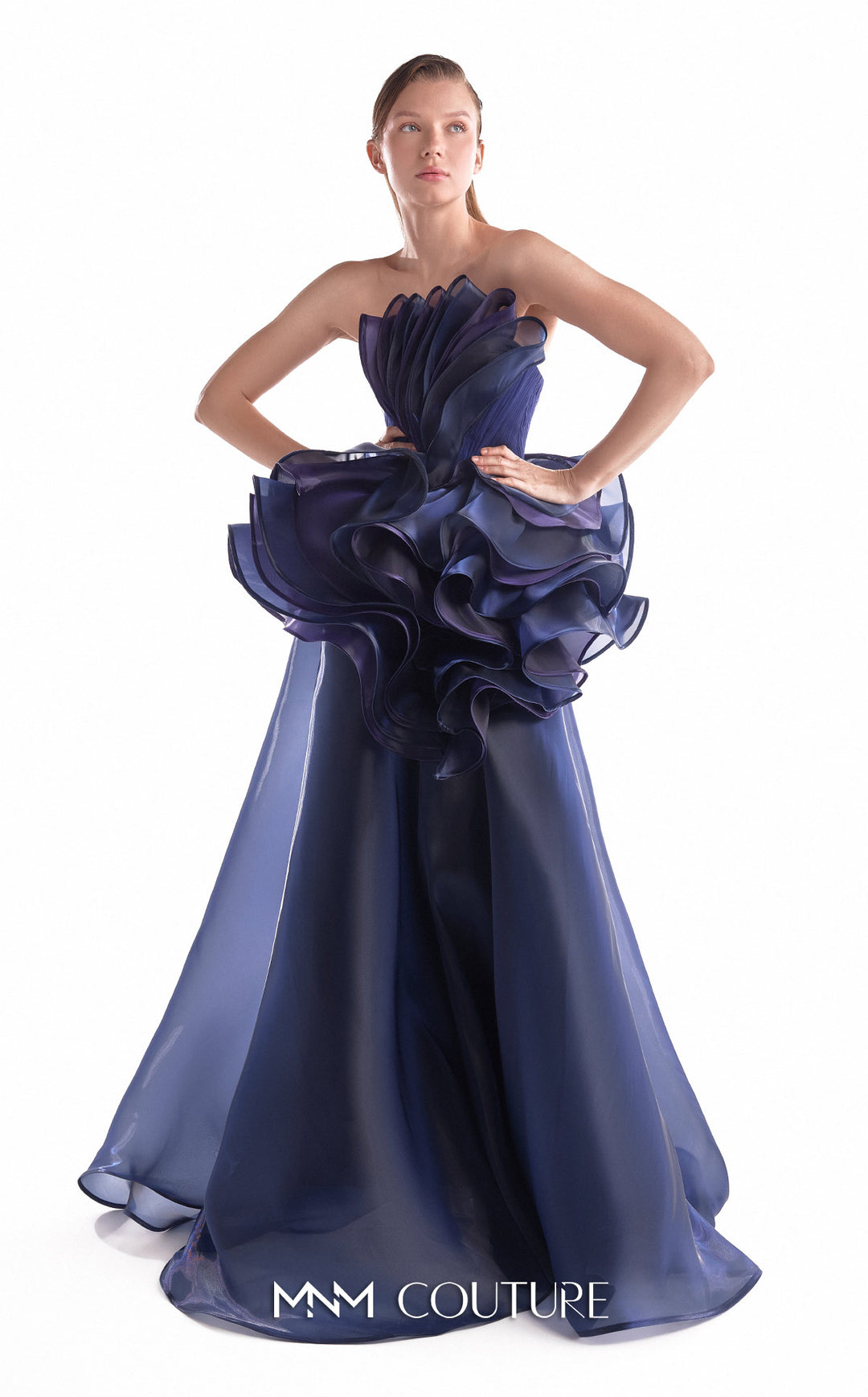 MNM Couture G2146 Elegant Plus Size Ball Gown Mydressline MNM Couture G2146 Elegant Plus Size Ball Gown Mydressline