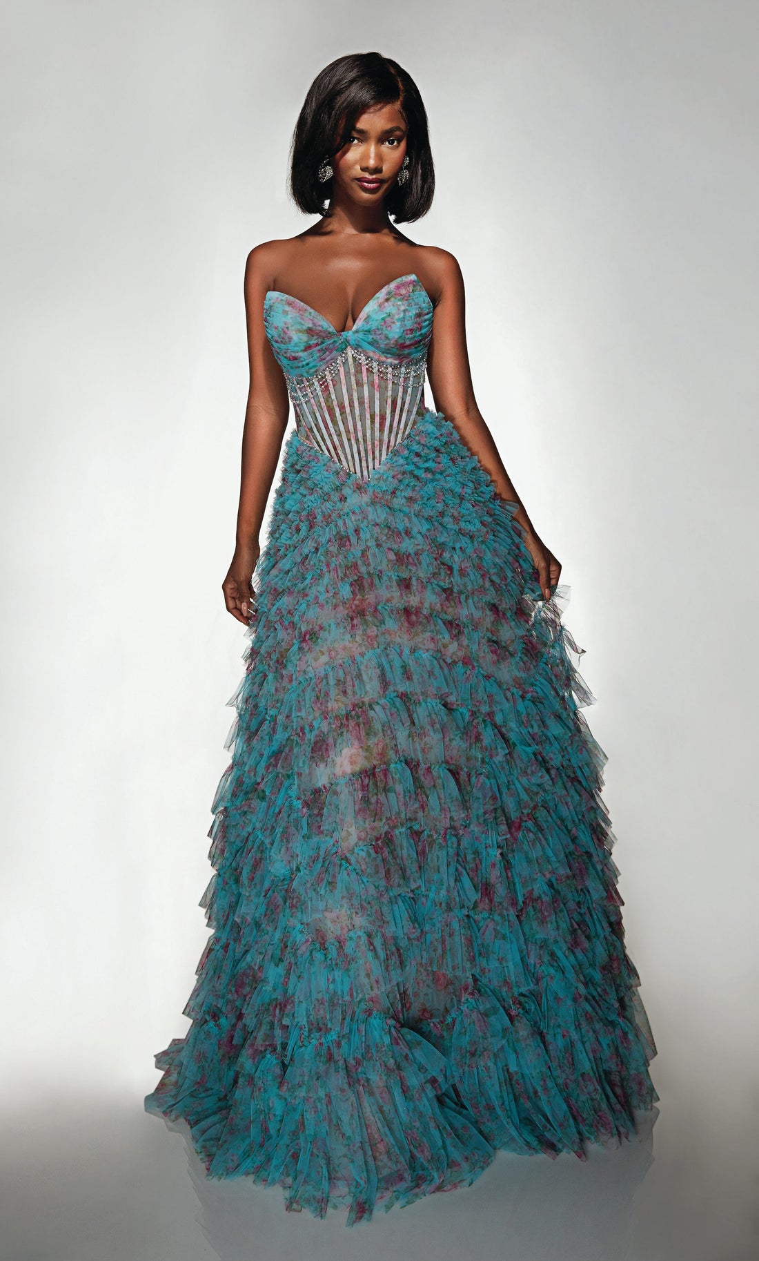 Alyce 62169 – Stunning Ruffled Prom Gown