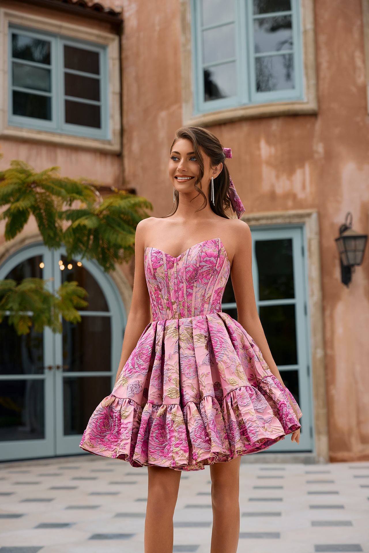 Portia & Scarlett XO211 Strapless Satin Cocktail Dress – Mydressline