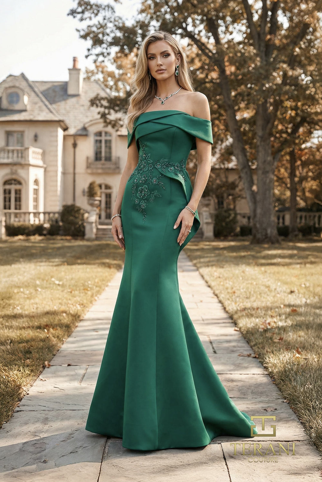 Terani Couture 262E7053 Off-Shoulder Evening Gown – Mydressline