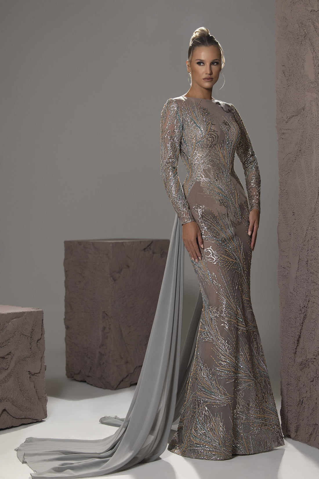Reverie Couture SS326 – Mermaid Gown with Beading