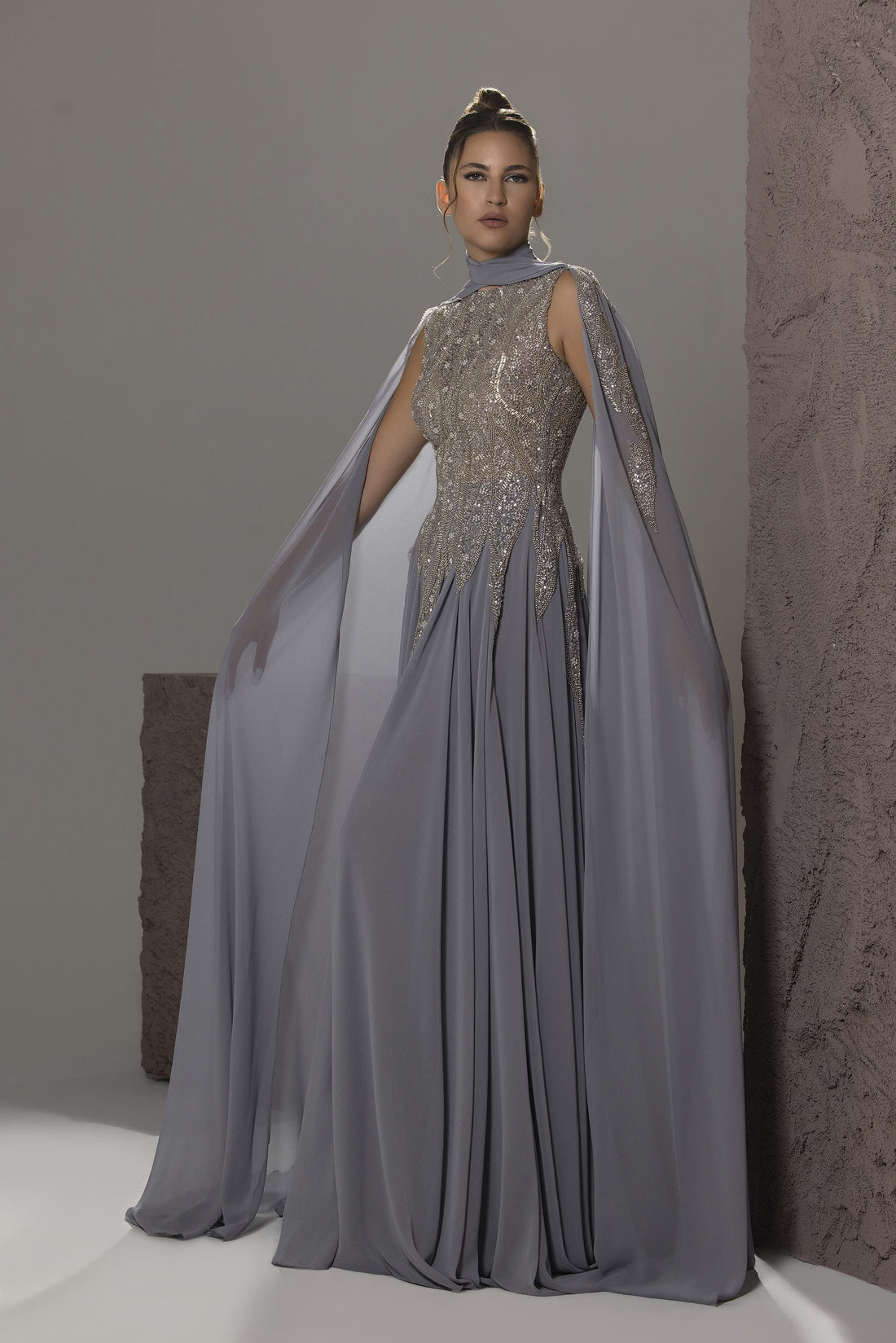 Reverie Couture SS330 – Beaded A-Line Evening Gown