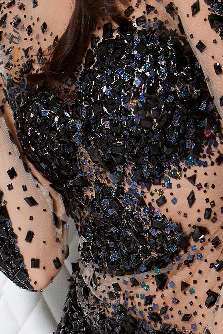 Jovani 171300 Cocktail Dress Elegant Column Silhouette Beaded