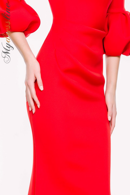 Jovani Style 39739 One Shoulder Scuba Prom Dress