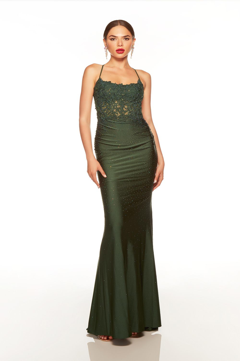 Alyce 61465 Open Back Jersey Evening Gown for Prom Mydressline Alyce 61465 Open Back Jersey Evening Gown for Prom Mydressline
