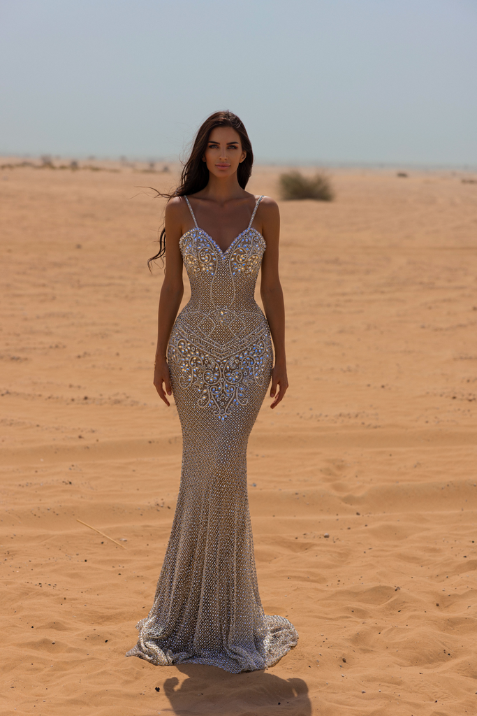 huijer evening dress Elegant Off the Shoulder Prom Dresses Lace Bodice Chiffon Tiered Botto –  vigocouture main image 0