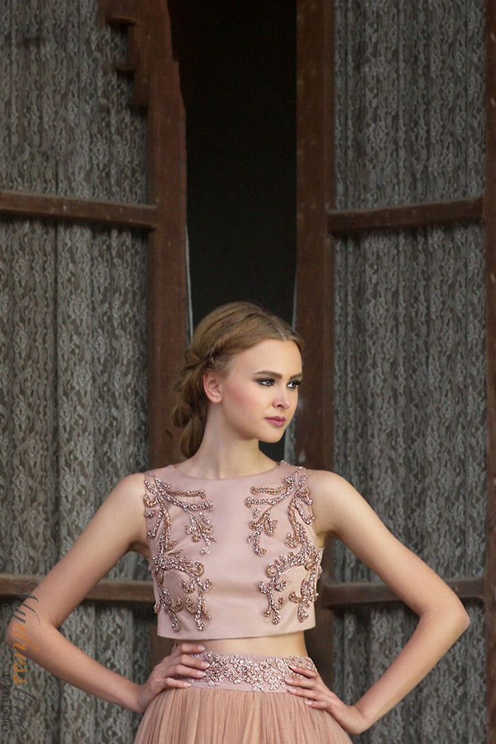 Chrystelle Atallah Leaf L011 - Mydressline