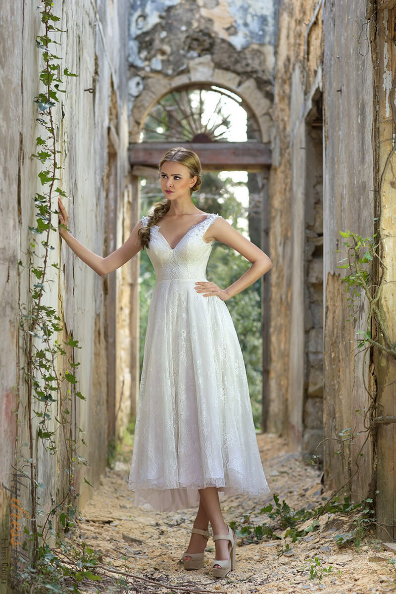 Chrystelle Atallah Lace Sleeveless Midi Dress – Mydressline