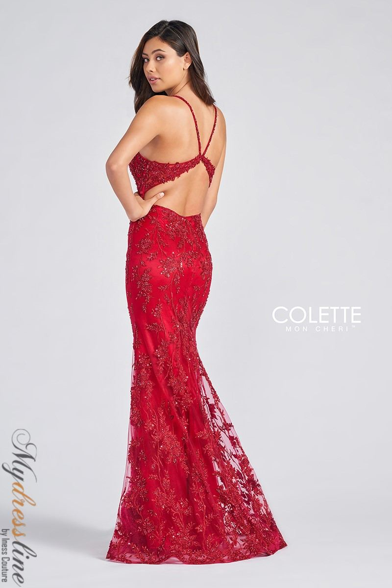 Colette CL12240 Elegant Red Evening Dress Mydressline Colette CL12240 Elegant Red Evening Dress Mydressline