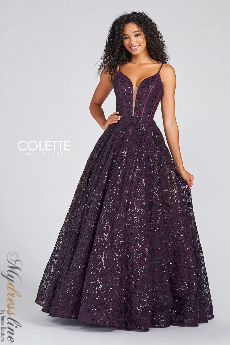 Colette CL12264 Elegant Lace Evening Gown Mydressline Colette CL12264 Elegant Lace Evening Gown Mydressline