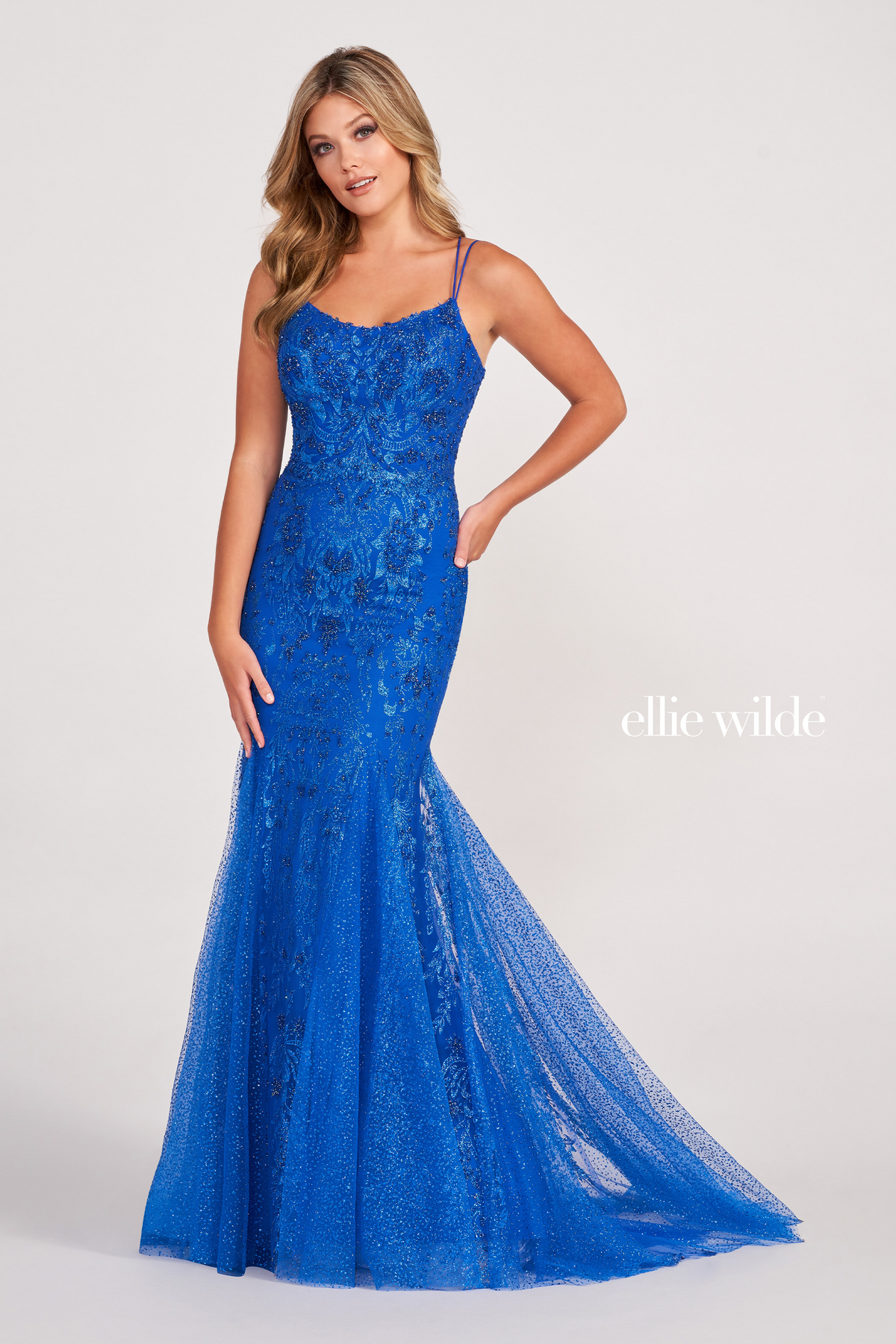 Ellie Wilde EW34045 Sequin Mermaid Evening Dress Mydressline Ellie Wilde EW34045 Sequin Mermaid Evening Dress Mydressline