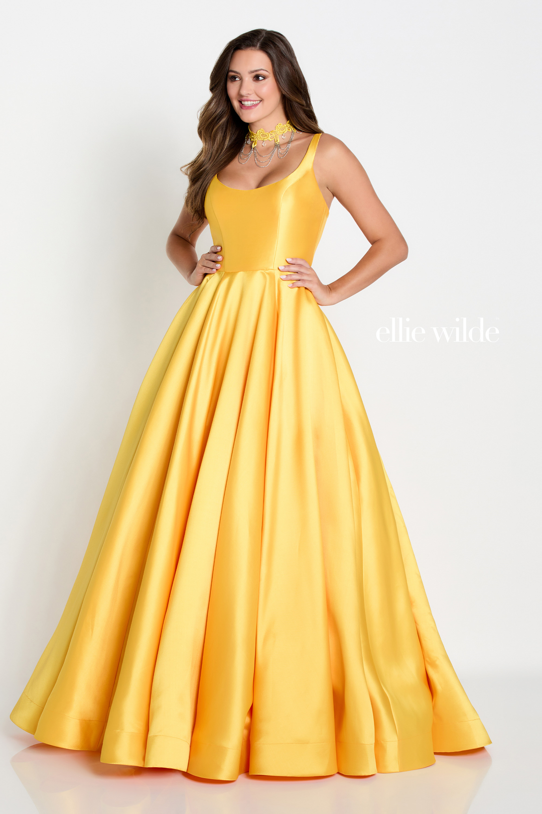 Ellie Wilde EW34130 Mikado Evening Dress for Special Occasions Mydressline Ellie Wilde EW34130 Mikado Evening Dress for Special Occasions Mydressline