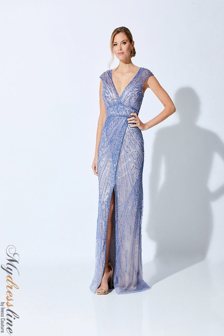 Ivonne D 221D44 Lace Evening Dress with Beaded Detailing