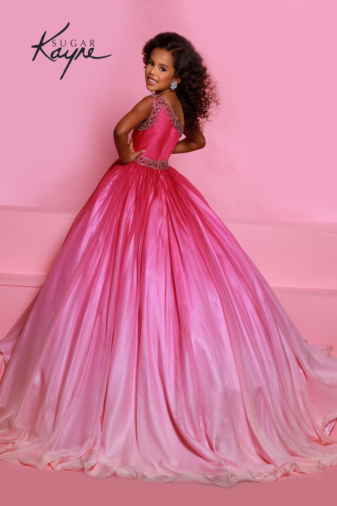 Johnathan Kayne C169 Dress: Elegant Chiffon Gown for Girls