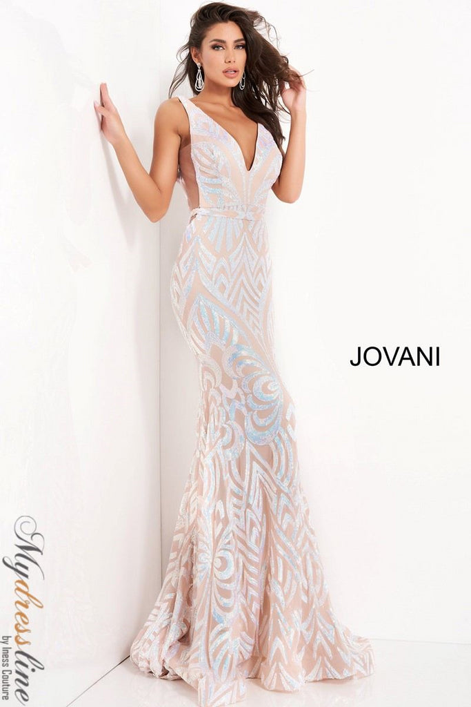 Jovani 02753 Mermaid Style Sequin Evening Dress Mydressline
