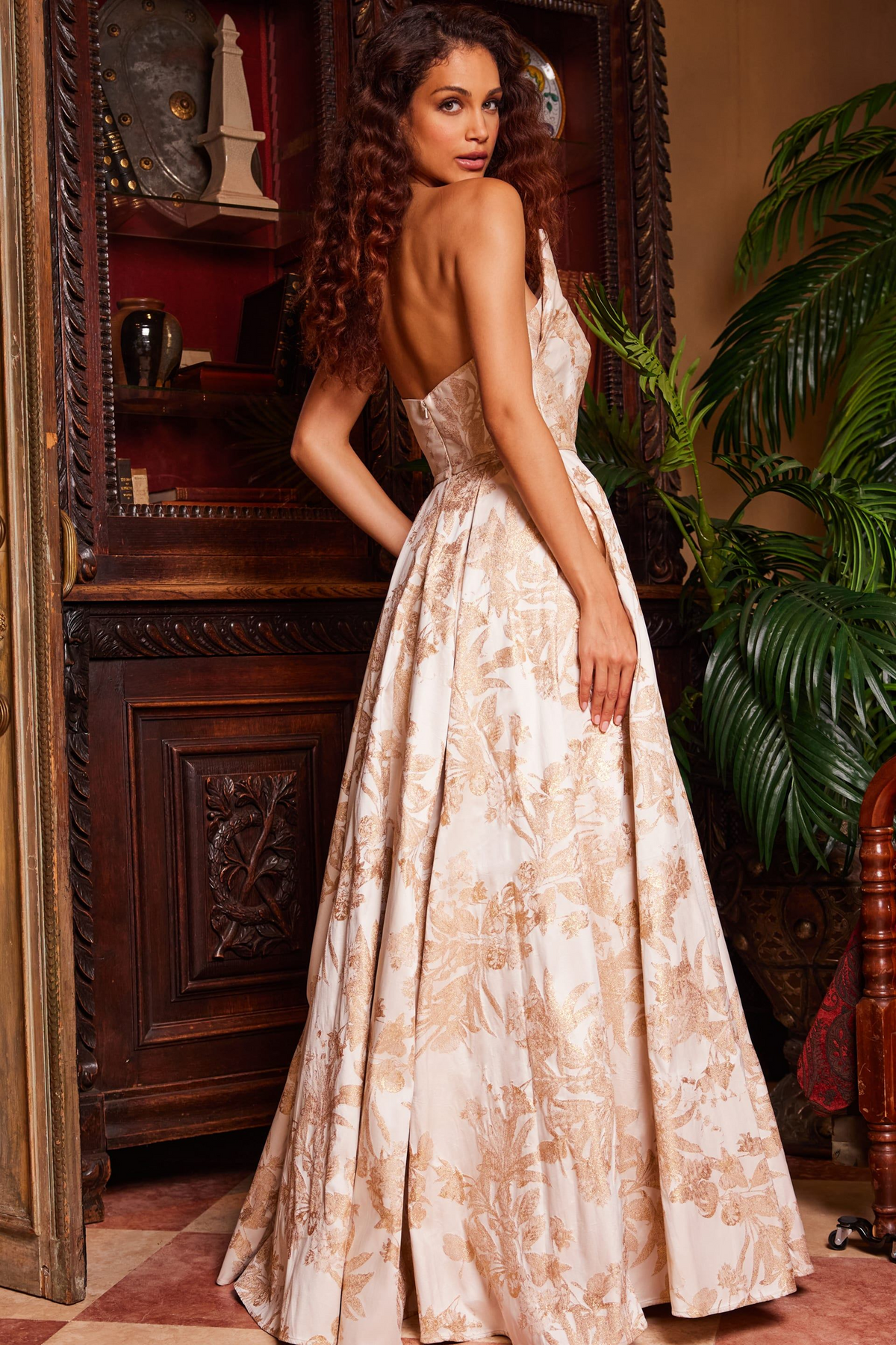 Jovani 23625 Satin A-Line Evening Gown Mydressline Jovani 23625 Satin A-Line Evening Gown Mydressline