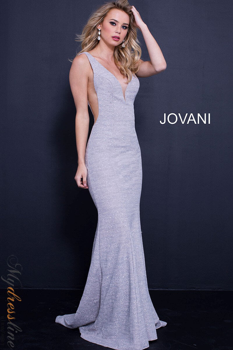 Jovani 45811 Glittering Mermaid Prom Dress with Stunning Train Mydressline