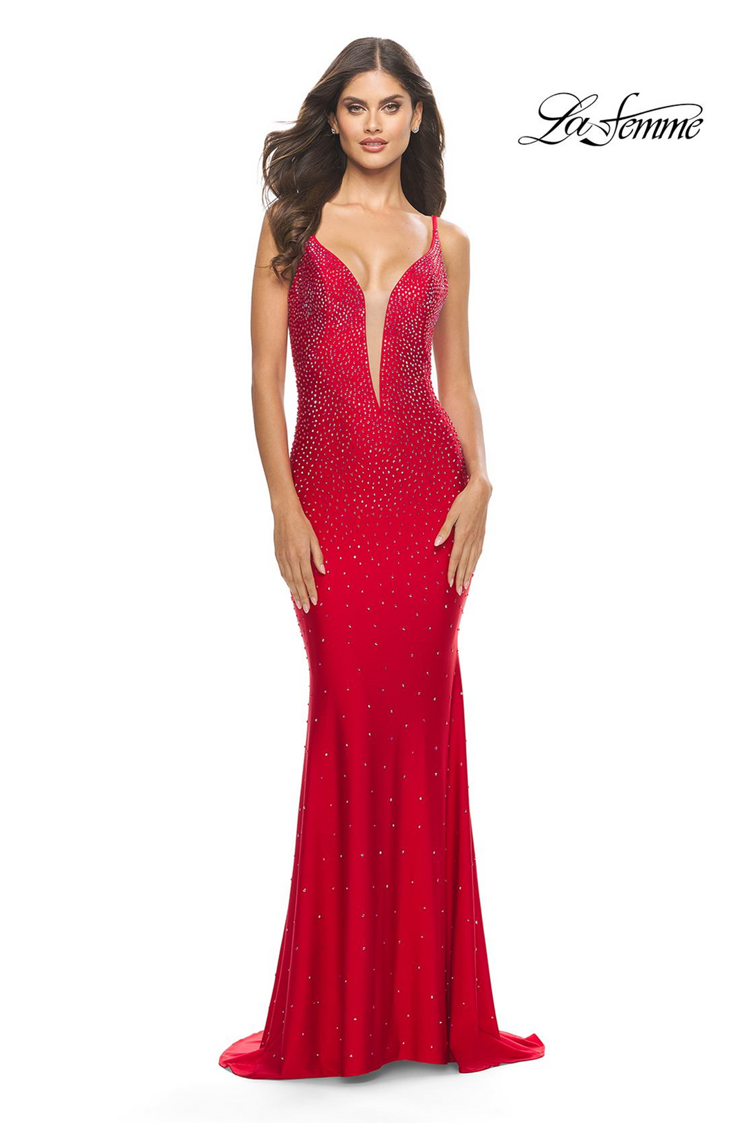 La Femme 31215 Lycra Dress: Enchanting Prom & Formal Wear – Mydressline La Femme 31215 Lycra Dress: Enchanting Prom & Formal Wear – Mydressline