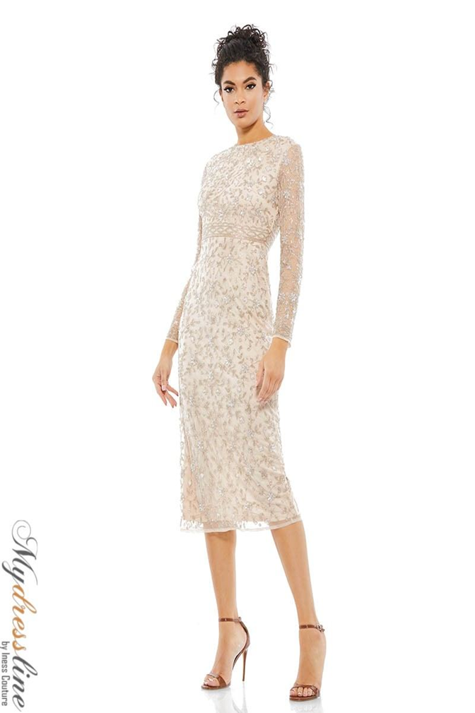 Mac Duggal 10812 Beaded Column Dress for Events Mydressline Mac Duggal 10812 Beaded Column Dress for Events Mydressline