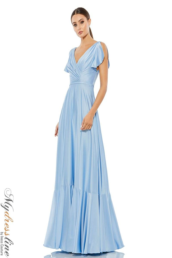 Mac Duggal 11256 Satin A-Line Evening Gown – Mydressline Mac Duggal 11256 Satin A-Line Evening Gown – Mydressline