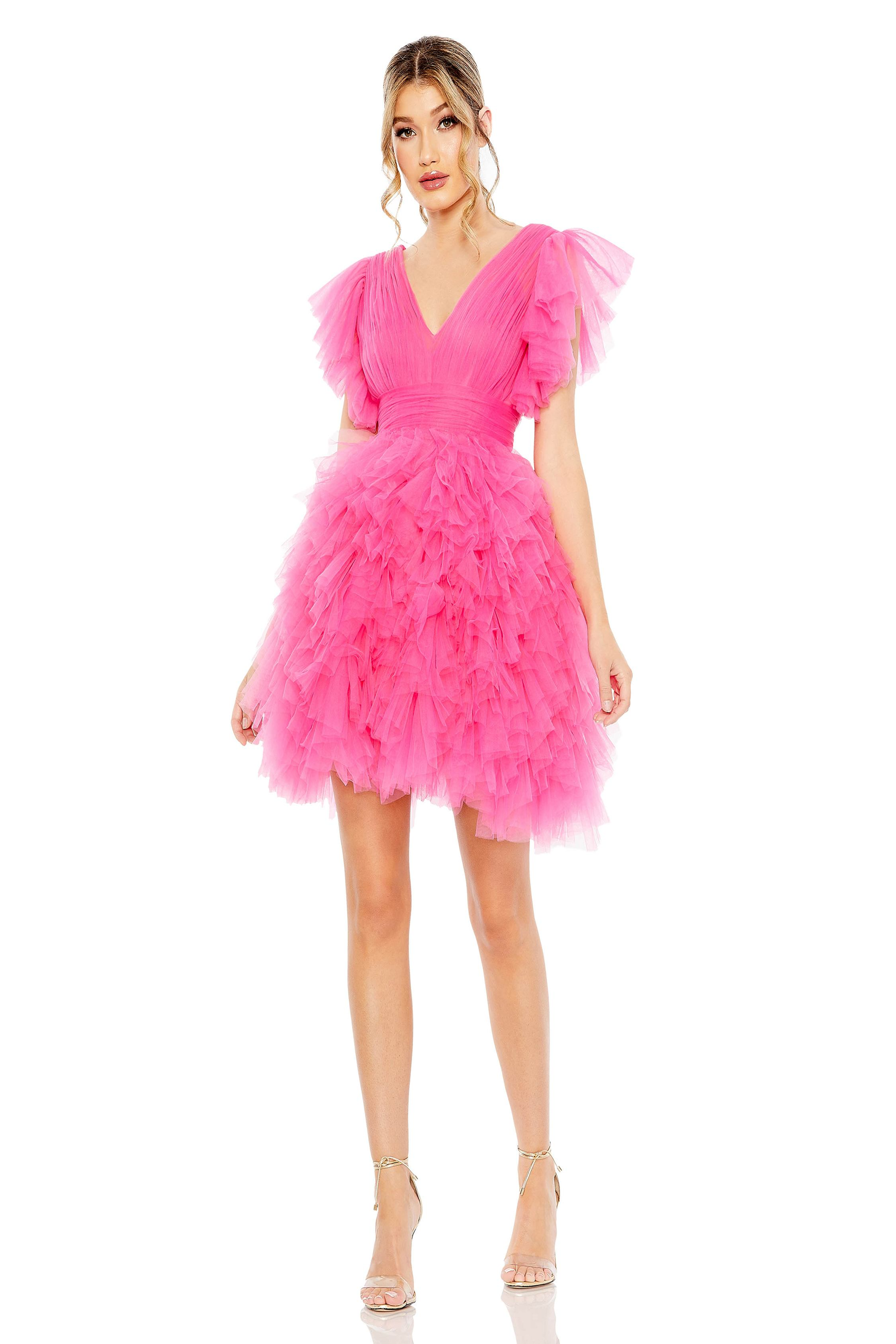 Mac Duggal 20505 A-Line Tulle Mini Dress for You – Mydressline