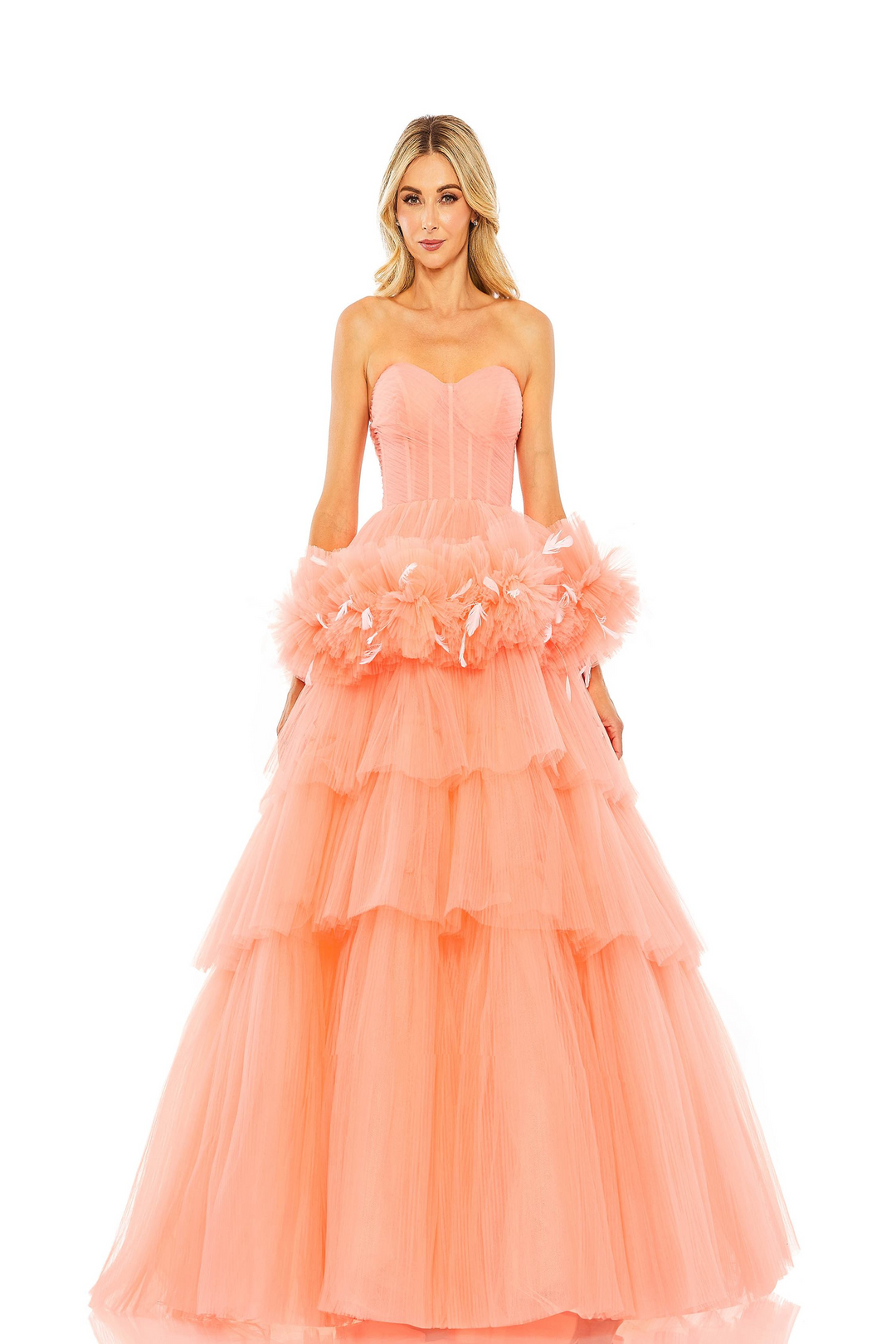 Mac Duggal 20572: Luxurious Tulle Ball Gown Mydressline Mac Duggal 20572: Luxurious Tulle Ball Gown Mydressline