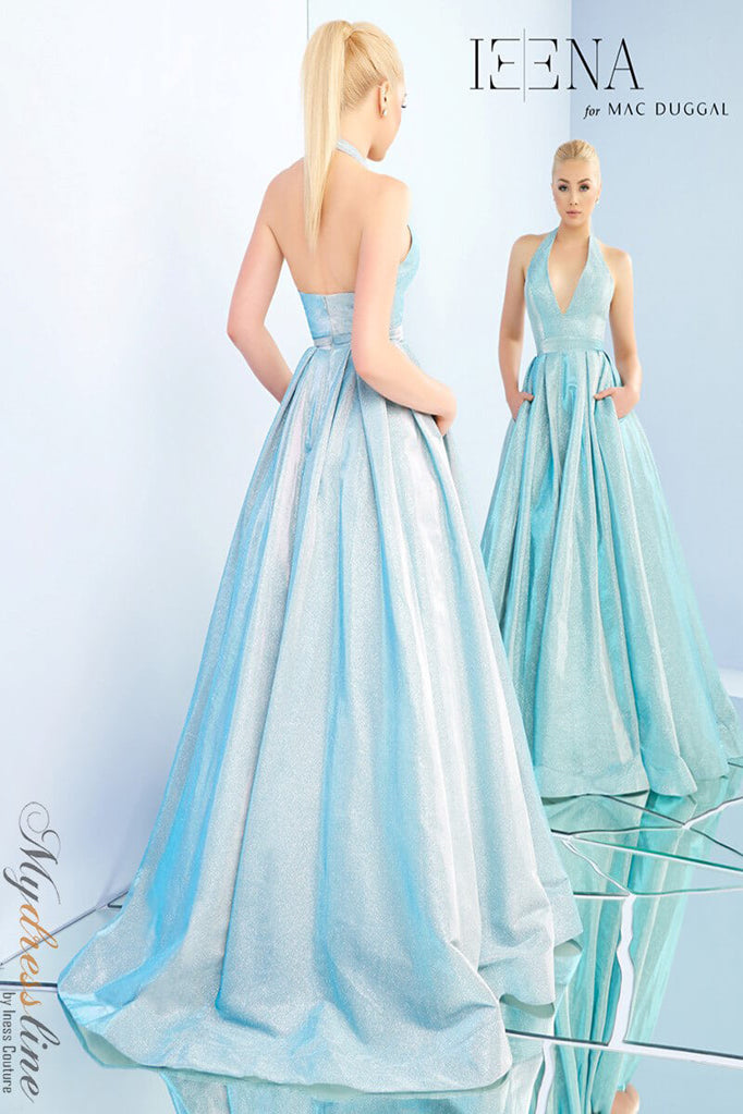 Mac Duggal 25939 Metallic A Line Evening Dress Mydressline