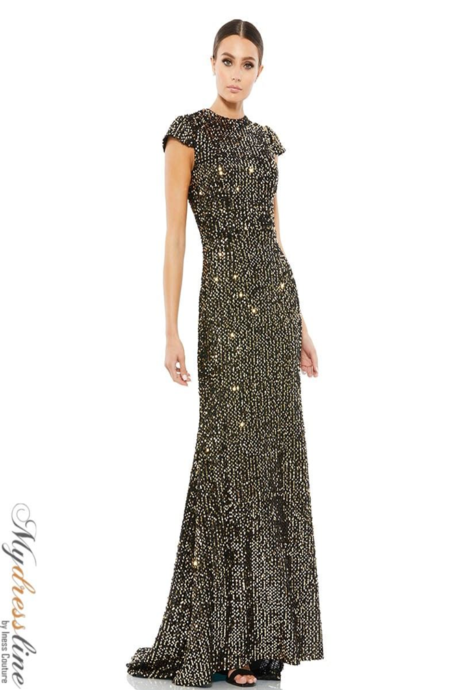 Mac Duggal 26647 Evening Dress with Sequins & Train Mydressline Mac Duggal 26647 Evening Dress with Sequins & Train Mydressline