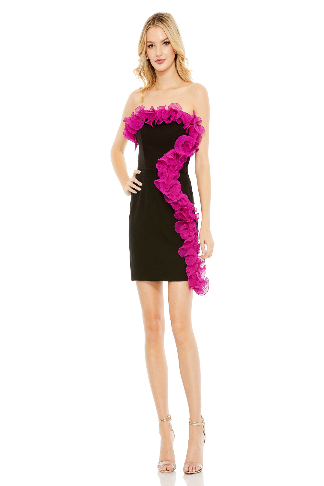 Mac Duggal 49642 Crepe Cocktail Dress - Stunning Fit Mydressline Mac Duggal 49642 Crepe Cocktail Dress - Stunning Fit Mydressline