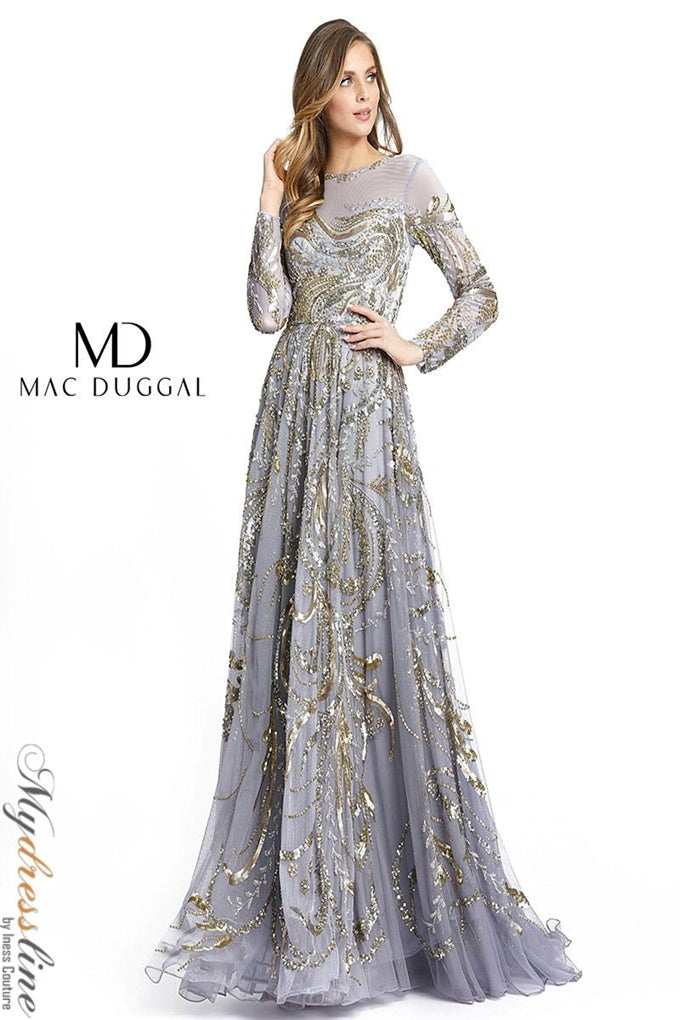 Mac Duggal 5217: Mesmerizing A-Line Evening Gown – Mydressline