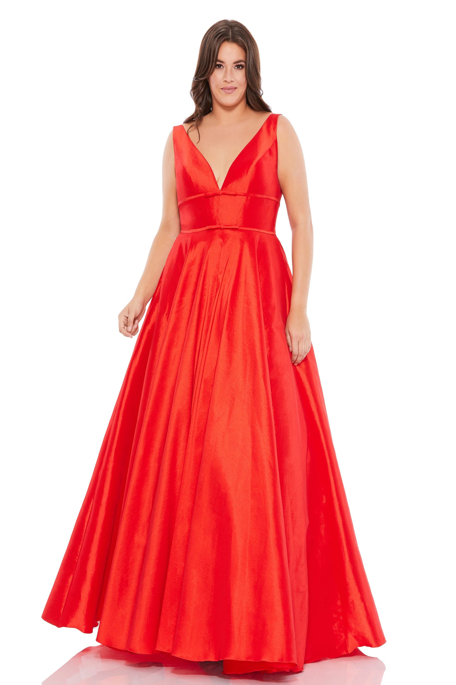 Mac Duggal 67729 Plus Size Taffeta Evening Dress – Mydressline