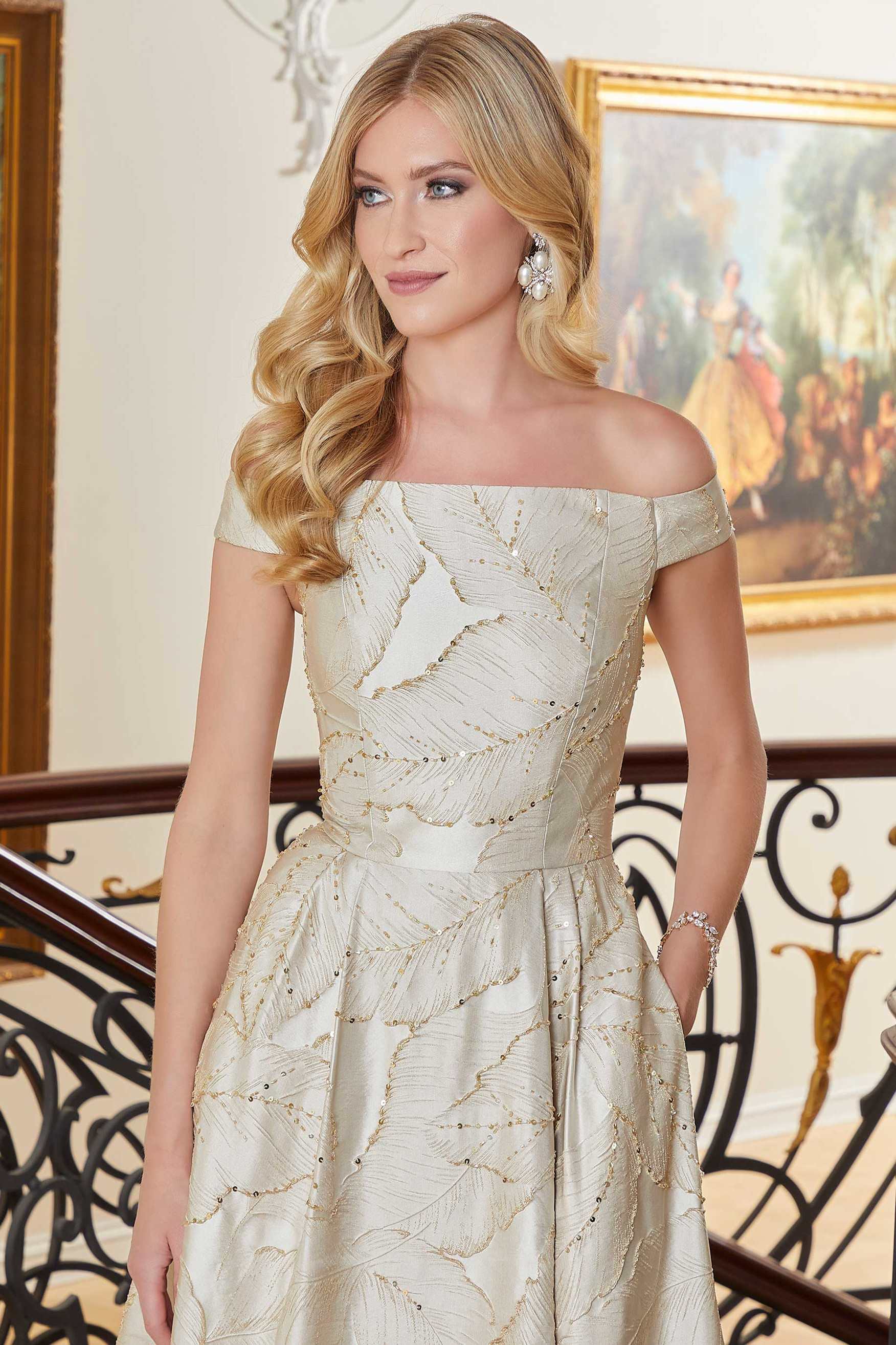 Enchanting Morilee 72712 Evening Dress - Elegant Jacquard