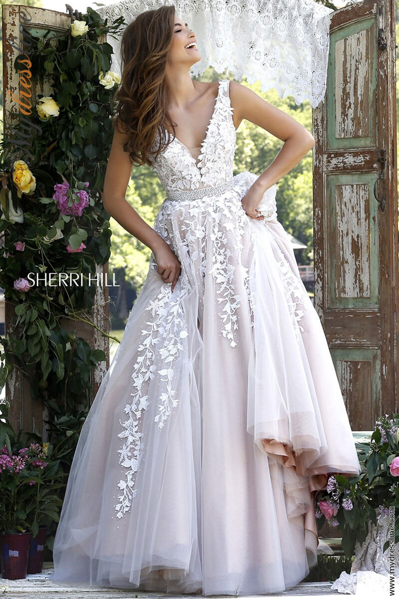 Sherri Hill 11335 Tulle A-Line Prom Dress Mydressline Sherri Hill 11335 Tulle A-Line Prom Dress Mydressline