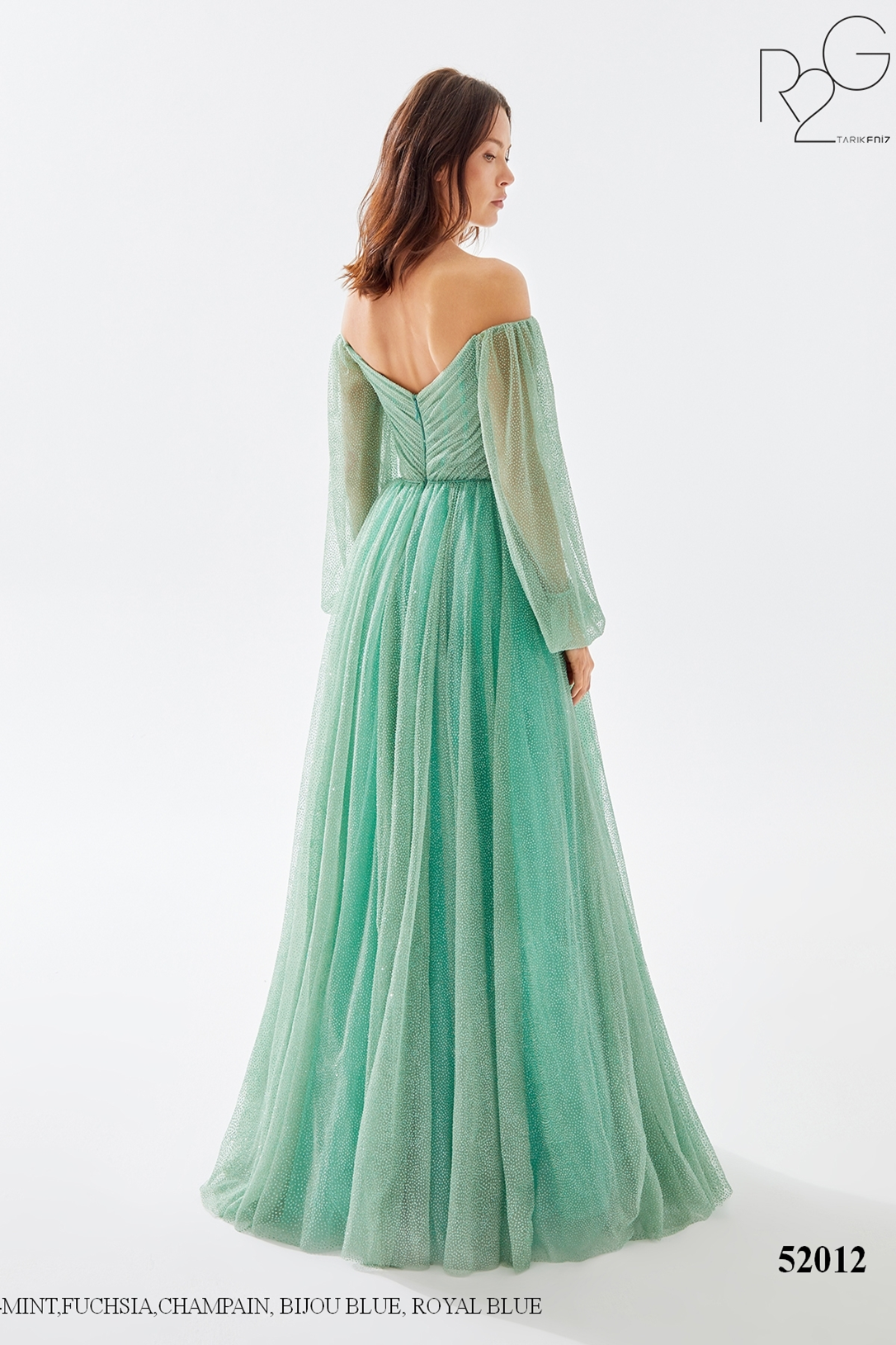 Tarik Ediz 52012 Evening Dress in Glitter Tulle – Mydressline