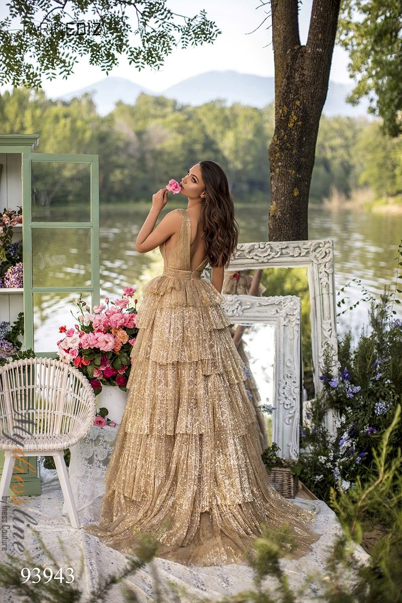 tarik ediz gold dress Tarik Ediz 98201