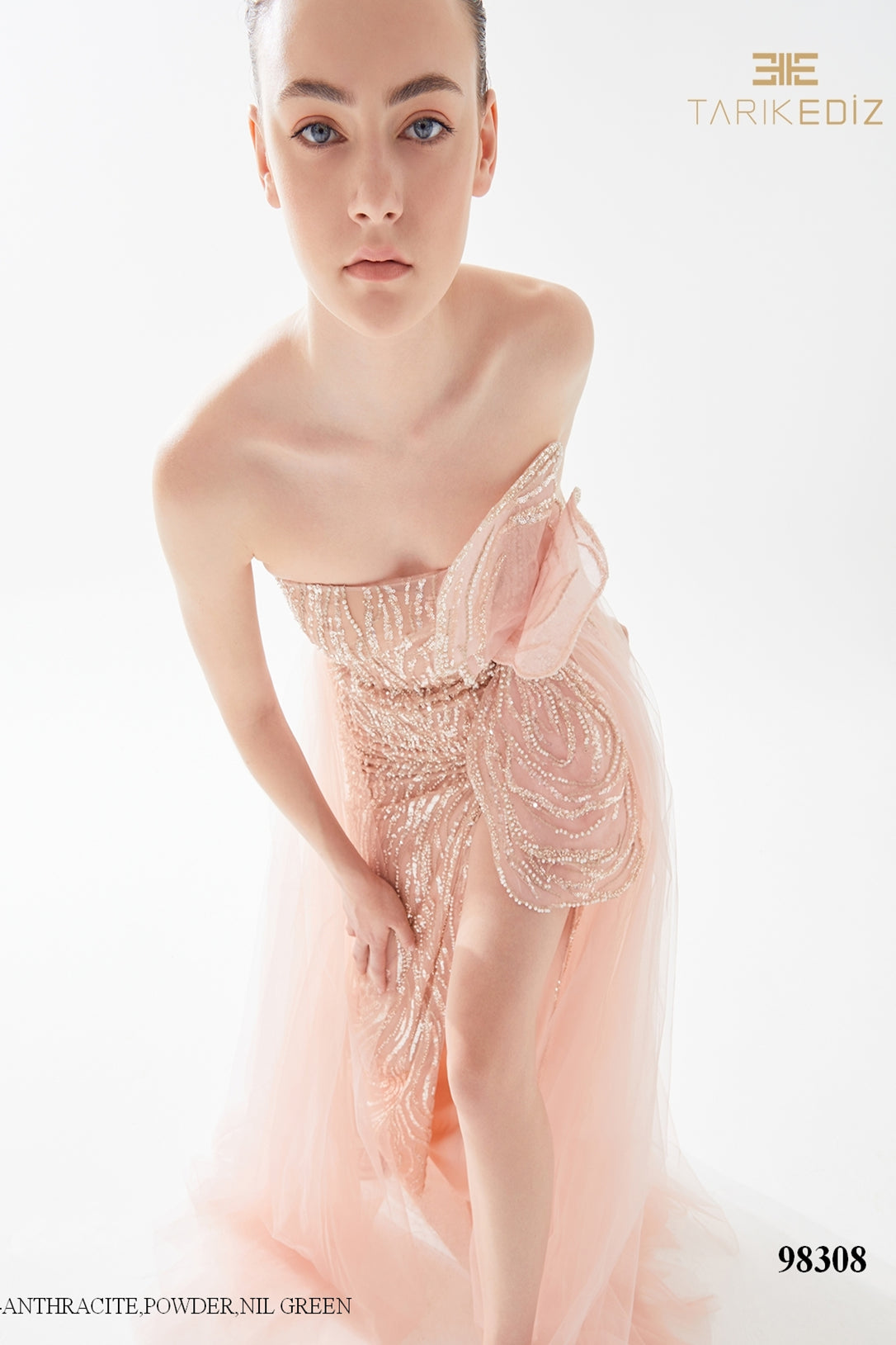 【新品未使用】 volume tulle dress Tarik Ediz 98288: Luxe One-Shoulder Ball Gown – Mydressline