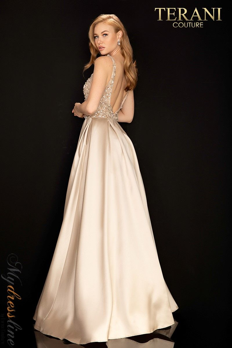 Terani Couture 2011P1094 Taffeta Ball Gown Mydressline Terani Couture 2011P1094 Taffeta Ball Gown Mydressline