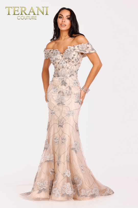 Terani Couture 241GL2677 Elegant Glamorous Sophisticated Evening Premium Timeless Dress