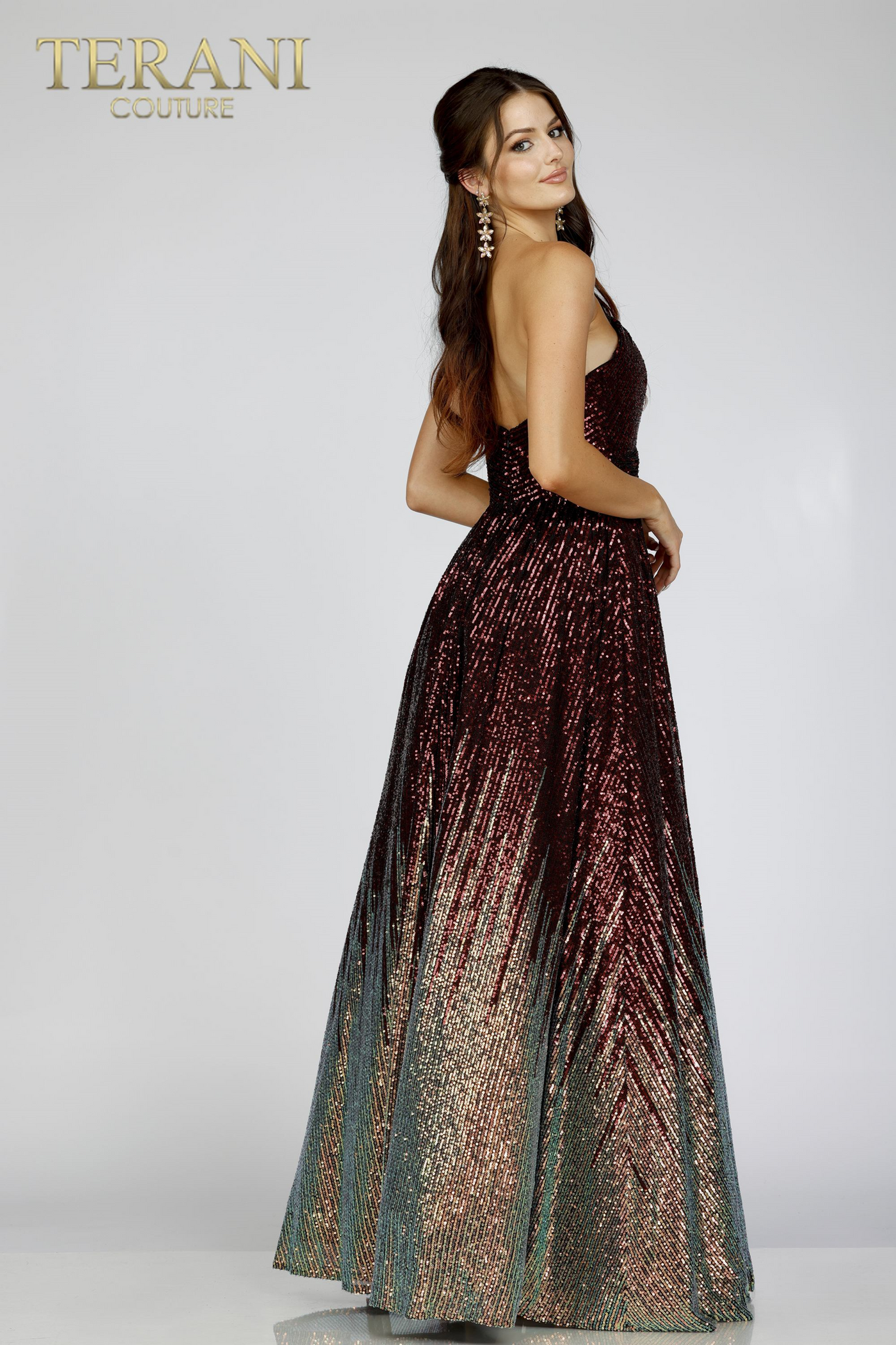 Terani Couture 251M4411 - Elegant Beaded Tulle Ballgown