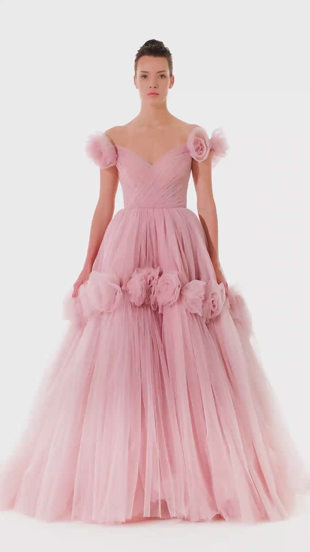 Tarik Ediz 98245 Evening Dress | Luxurious Tulle Gown