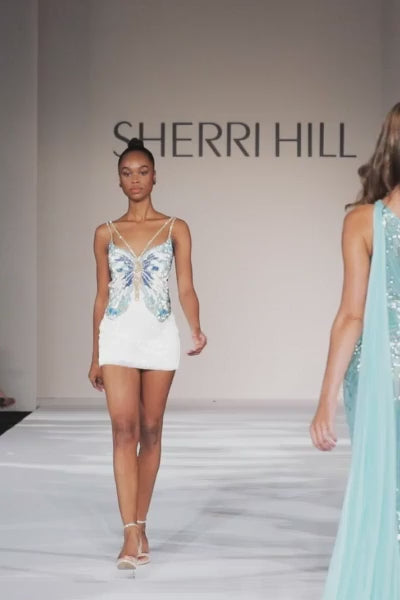 sherri hill short butterfly dress 55075 Sherri Hill 55058